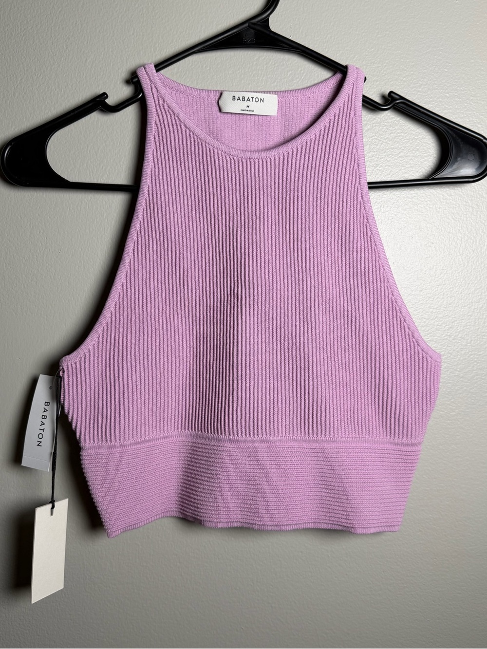 Aritzia Babaton Knit Ribbed Tank Stefano Sculpt Size Medium NWT